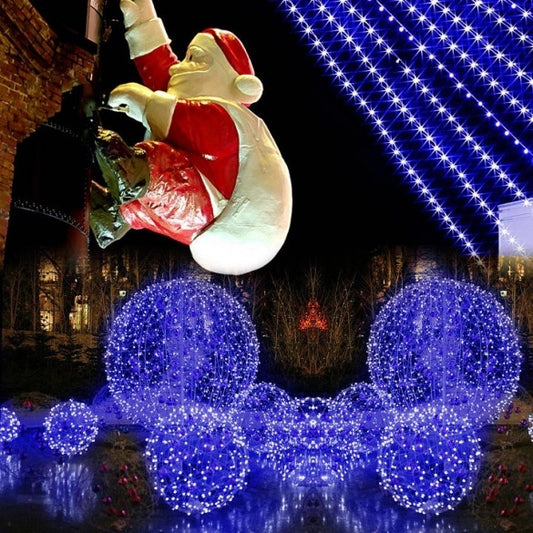 20M 200 LED Blue Lights Decorative Christmas Party Festival Twinkle String Lamp Bulb