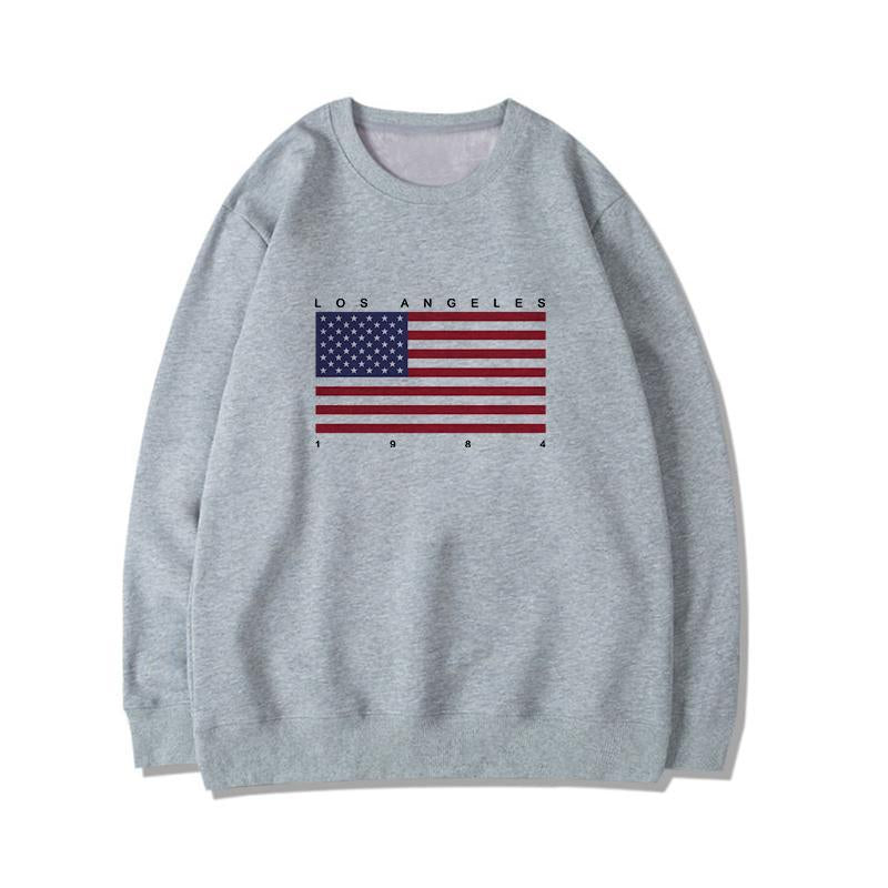 Winter Wram Usa Letter Print Women Fashion Long Sleeve Hoodie Sweatshirt Harajuku Jumper Hooded Pullover Tops Casual Loose Coat