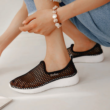 Mesh Breathable Soft Comfortable Slip On Sneakers