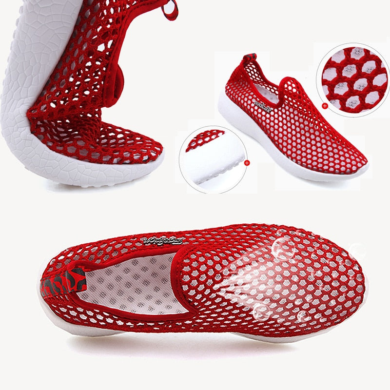 Mesh Breathable Soft Comfortable Slip On Sneakers