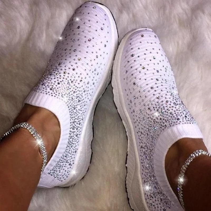 Comfortable Casual Sock Glitter Sneakers