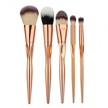 5pcs Makeup Brushes Cosmetic Powder Blush Contour Foundation Eyeshadow Make-up Brush Set