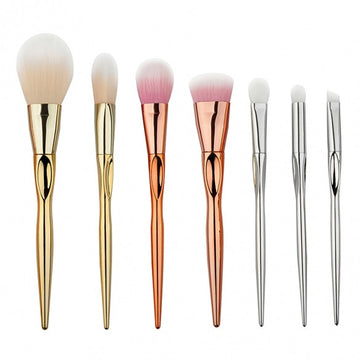 7pcs Milticolor Makeup Brushes Cosmetic Powder Blush Contour Foundation Eyeshadow Make-up Brush Set