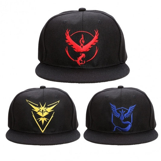 Pokemon GO Hot Fashion Unisex Men Women Embroidered Baseball Cap Snapback Flat Brimmed Cap