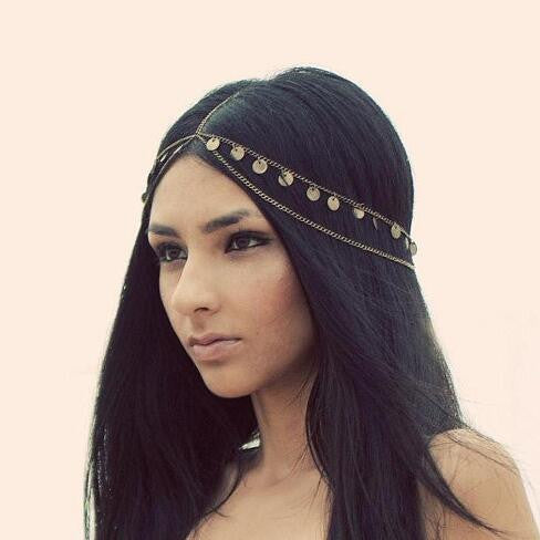 Super Shiny Piece Of Chain Tassel Hair Accessories