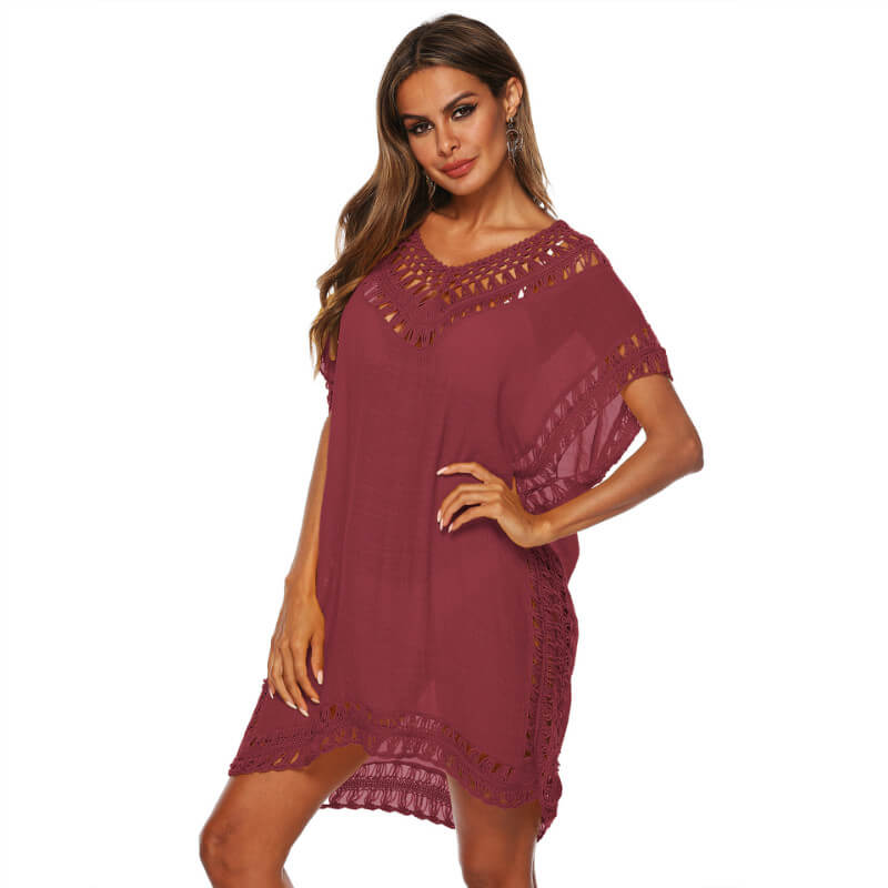 Hollow Out Short Beach Dress