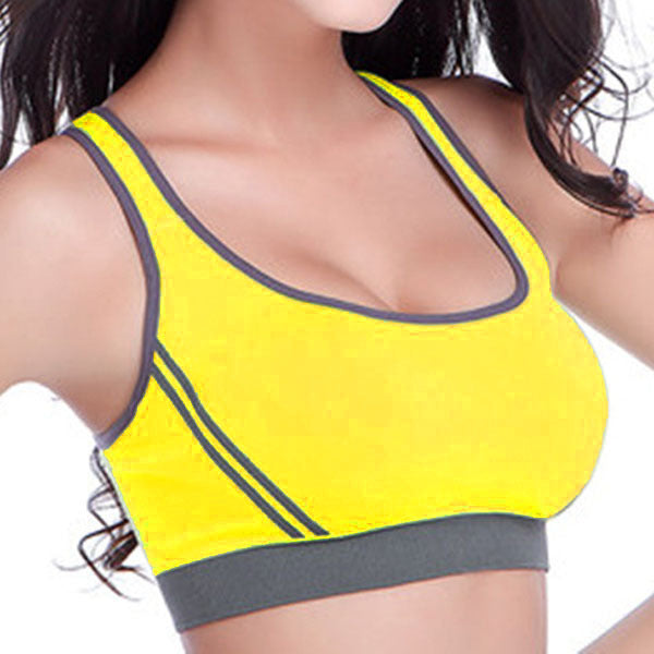 Sports Bra Candy Color Cutout Underwear Tank Tops