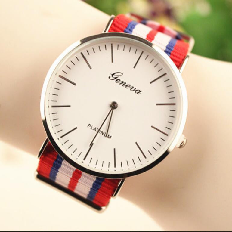 Simple Fashion Colorful Strap Watch