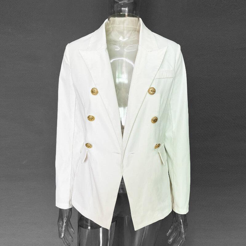 OL Soild Lapel Breasted Blazer