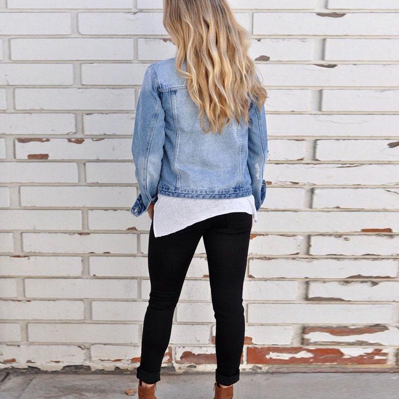 Light Blue Denim Shirt Jacket