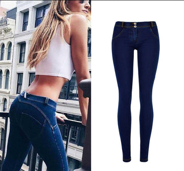 Sexy High Waist Zipper Skinny Bodycon Denim Pants