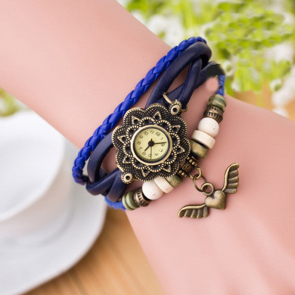 Heart With Wings Multilayer Watch