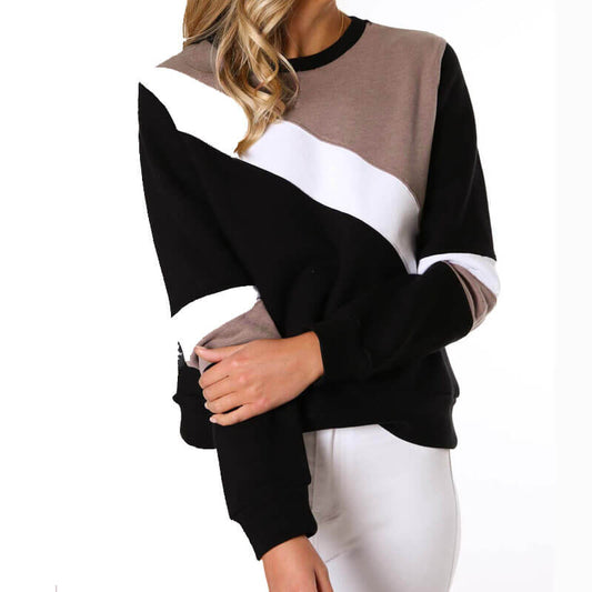 Crewneck Colorblock Petite Knit Sweater