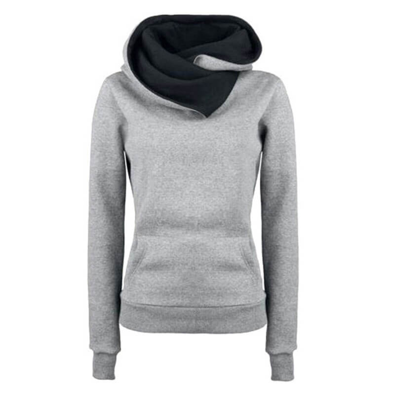 Winter Pullover Scarf Pockets Hoodies