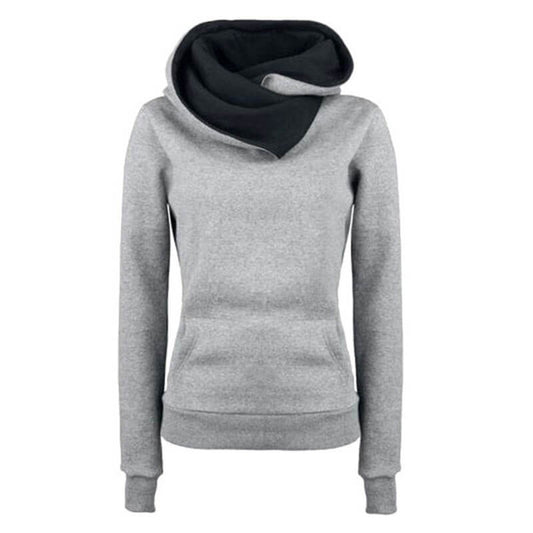 Winter Pullover Scarf Pockets Hoodie