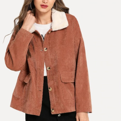 Sherpa Lined Corduroy Jacket