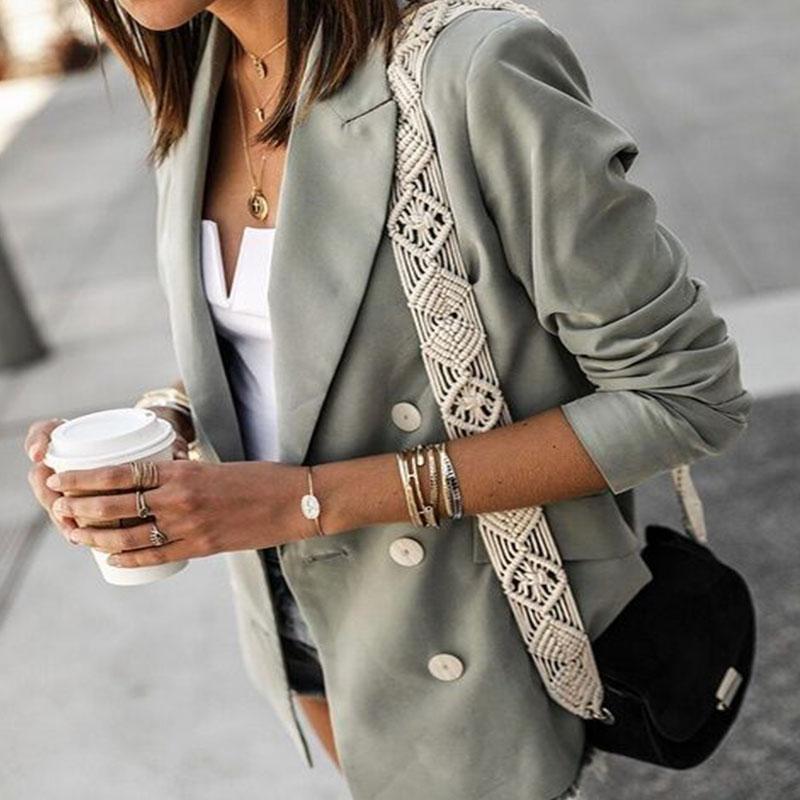 Plain Petite Double Breasted Blazer