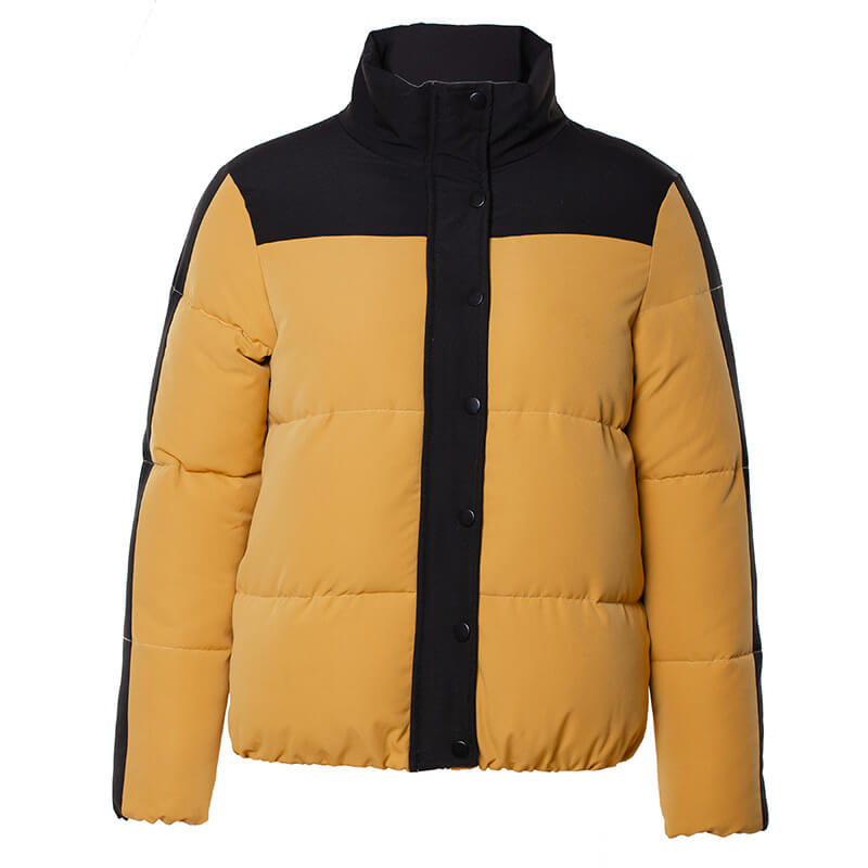 Turtleneck Colorblock Down Jacket