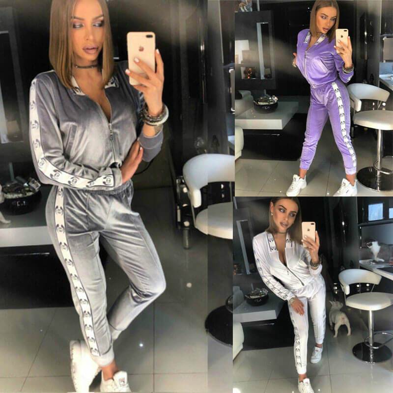 Velveteen Sports Two Pieces Set