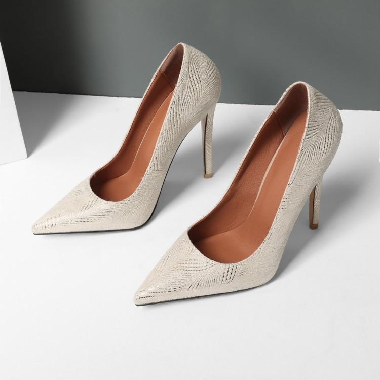 Sexy Point Toe Slip-On Microfiber Pumps