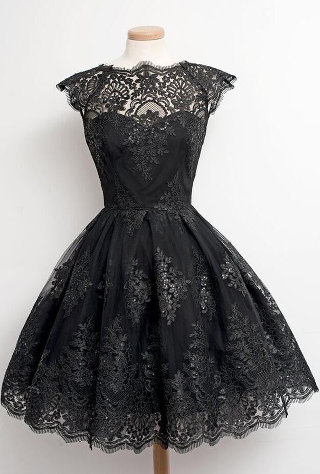 Fashion Eyelash Tassel Lace A-Line Flared Short Dress
