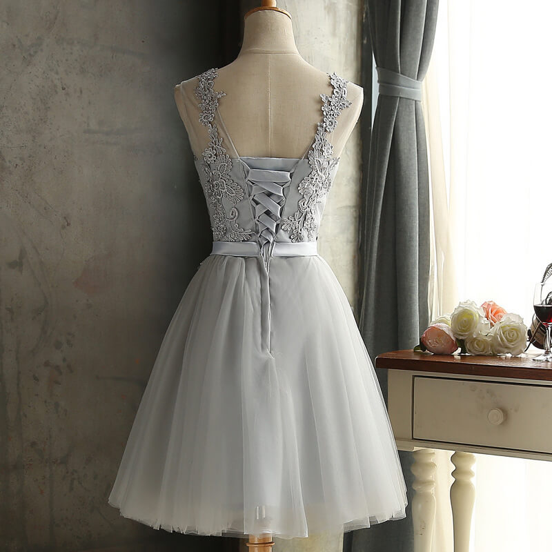 Patchwork Lace Bridemaid Skater Dress