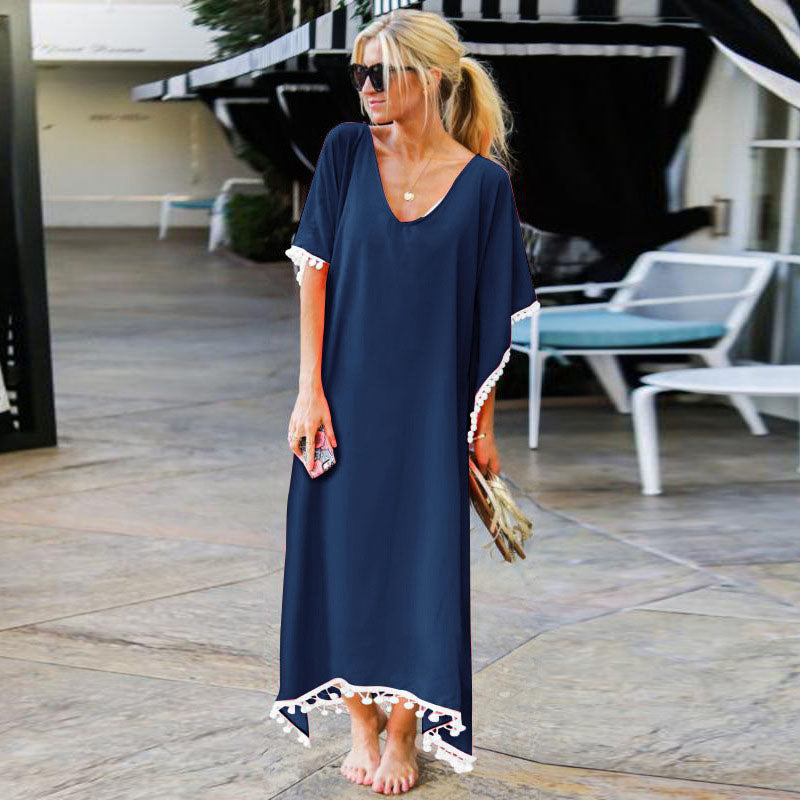 Loose Beach Cover Up Long Dress