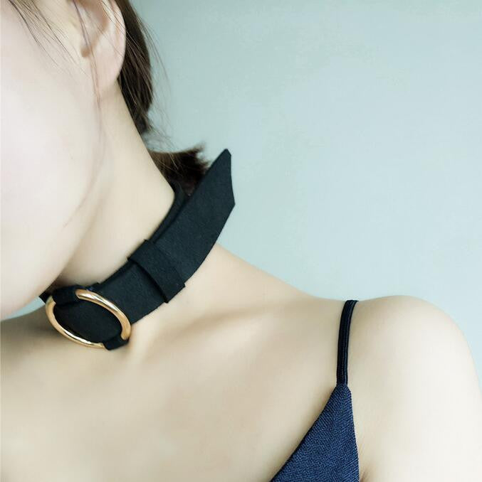 Alloy Circle Lint Collars Necklace