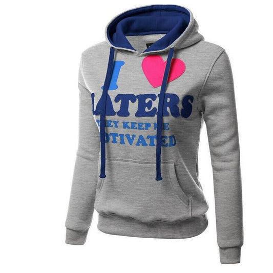 Letter Print Color Block Drawstring Pocket Pullover Hoodie