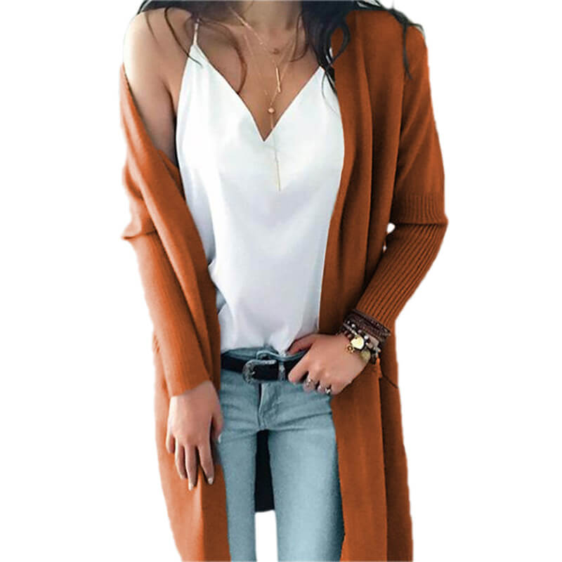 Pockets Oversized Long Cardigan Sweater