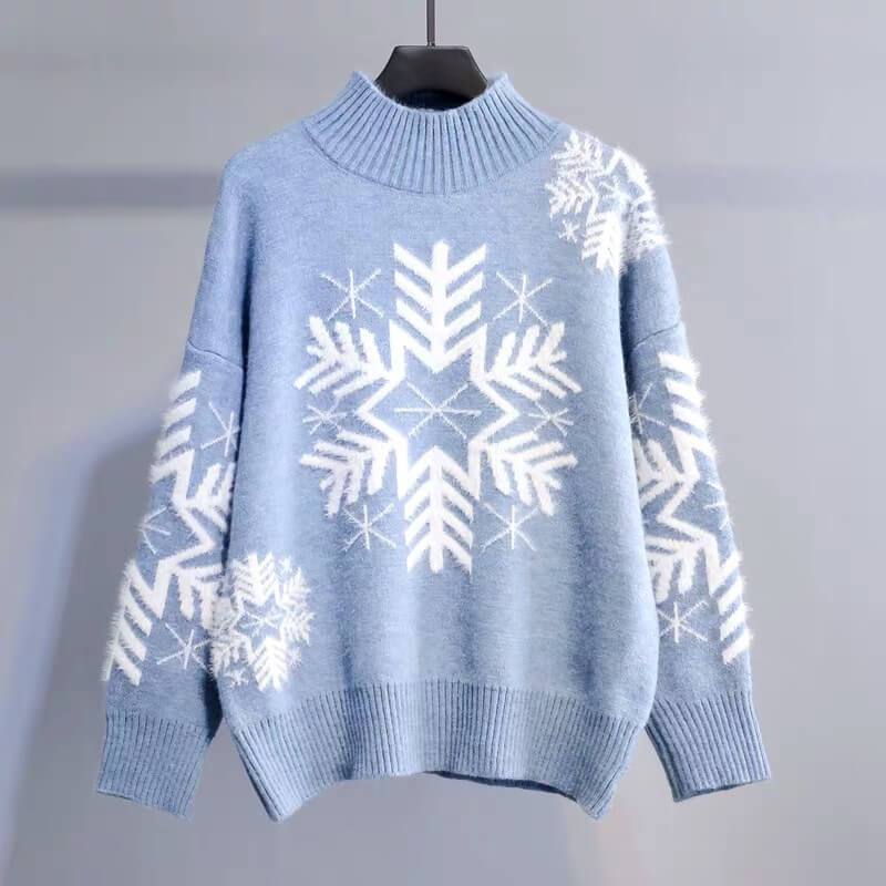 Ugly Christmas Turtleneck Chunky Sweater