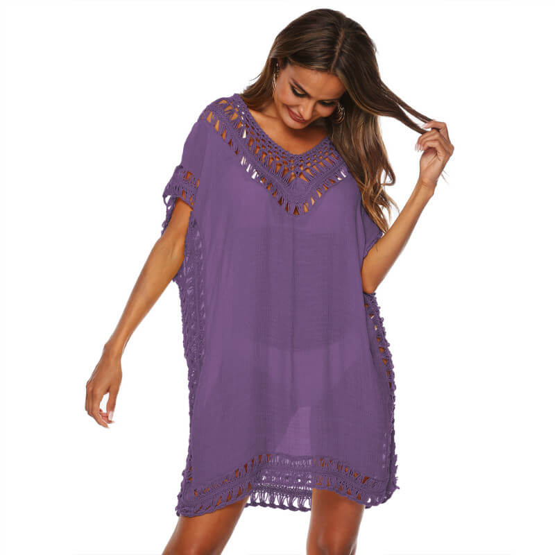 Hollow Out Short Beach Dress