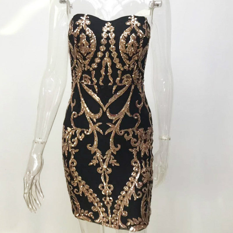 Sequin Tube Bodycon Short Dress