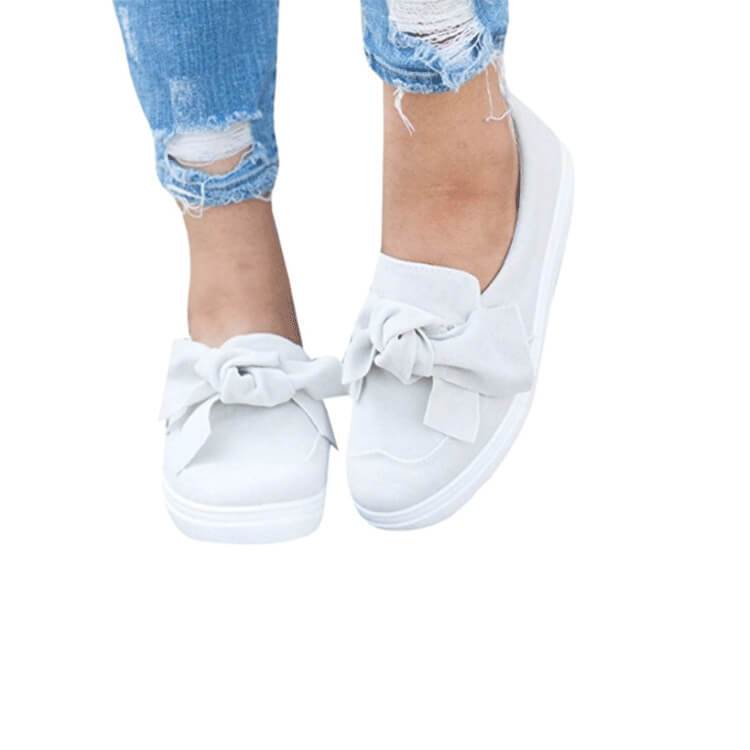 Bow Casual Loafer Slip on Flat