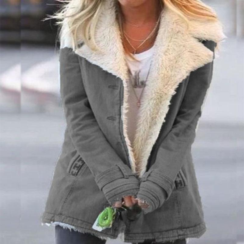 Warm Notched Collar Sherpa Jacket