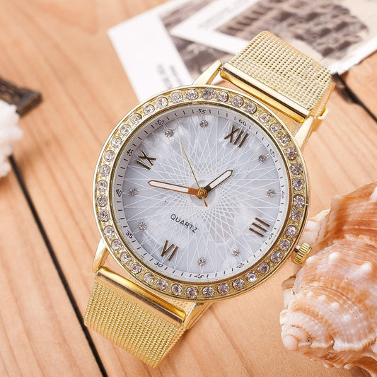 Fashion Sun Line Mirror Watch