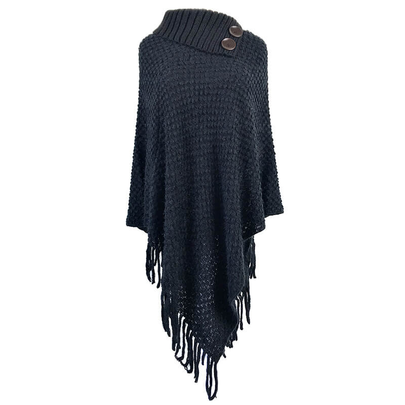 Tassel Loose Long Cape Sleeve Women Sweater