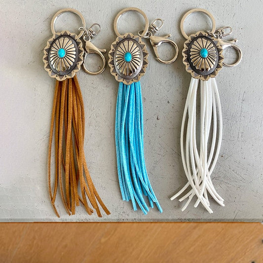 Retro Western Style Tassel Key Chain