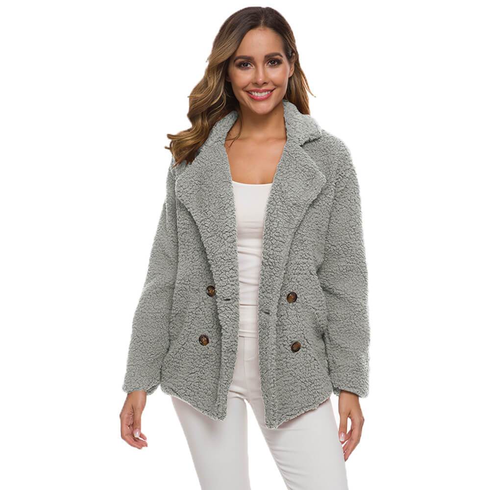 Plus Size Thick Teddy Coat