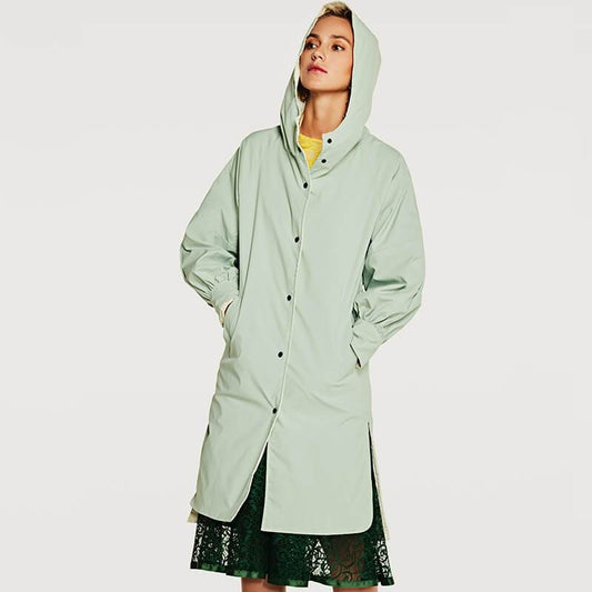 Slim Longline Hooded Trench Coat