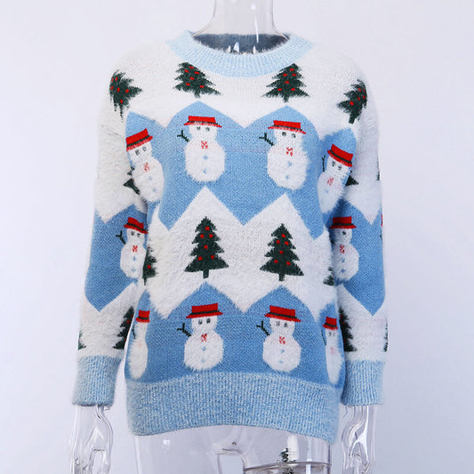 Ugly Christmas Snowman Knit Sweater?