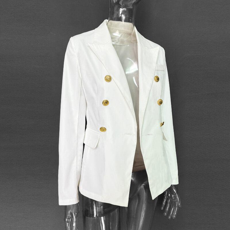 OL Soild Lapel Breasted Blazer