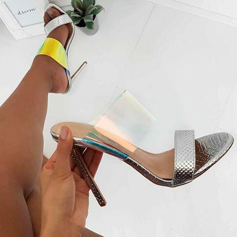 Sparkle Glitter Stylish Stiletto Heel Sandals
