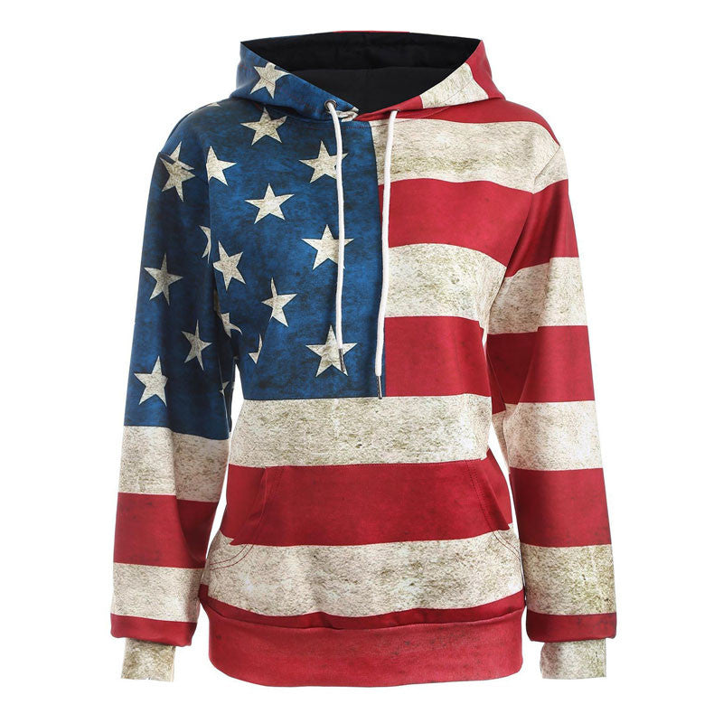 The Flag Of United States 3D Digital Printing Hoodie