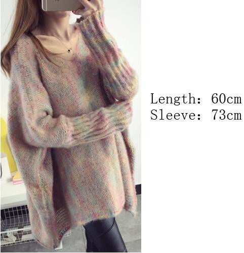 Bat Sleeve Cloak Loose Knitting Sweater