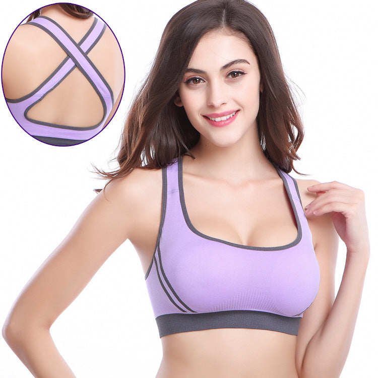 Sports Bra Candy Color Cutout Underwear Tank Tops