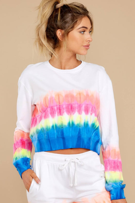 Casual Color Block Loose High Waist Long Sleeve Strap Two Pieces Set