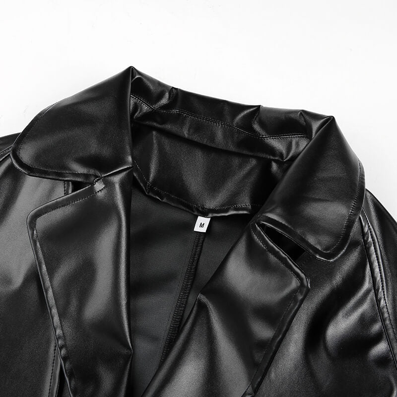 Black Leather Moto Jacket