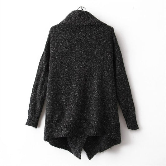 Fashion Splicing Pothook Cardigans Sweater Coat For Women