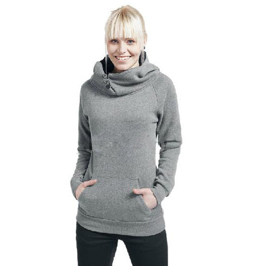 Split Joint Cotton Slim Women Hoodies